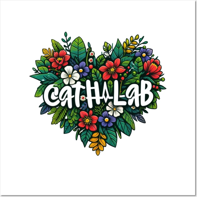 Cath Lab with Flowers Wall Art by ZaikyArt